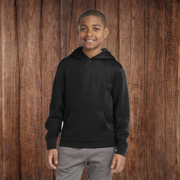 5506 Youth Wicking Fleece Hooded Sweatshirt Thumbnail